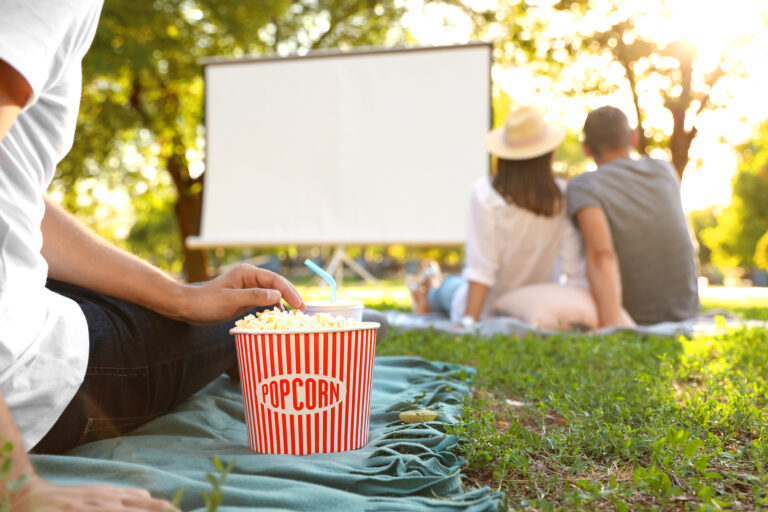 how to host an outdoor movie night